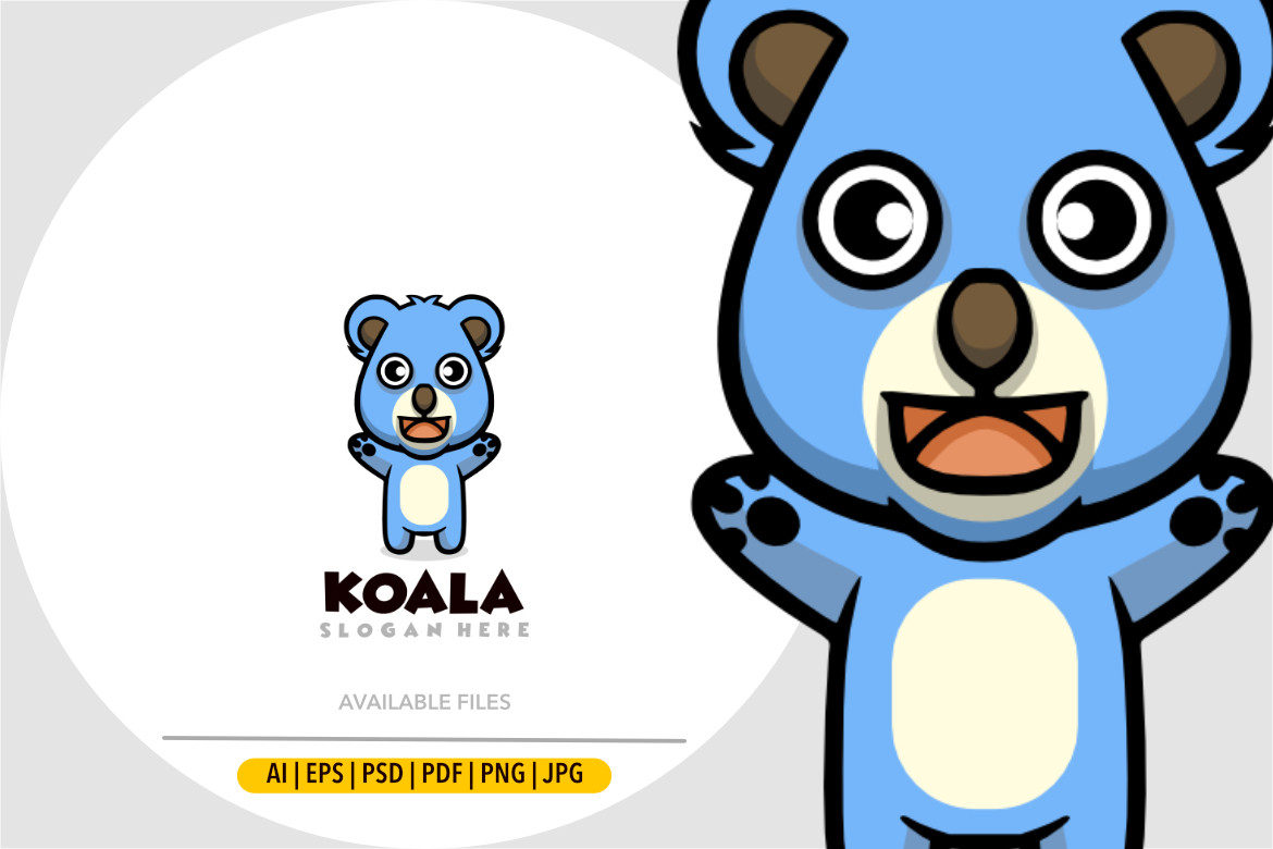 Template #339187 Koala Cartoon Webdesign Template - Logo template Preview