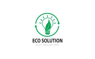 Eco Solution logo Design Template