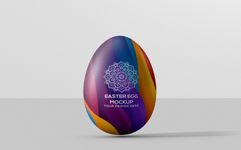 Egg - Decorated Easter Egg Mockup Product Mockup