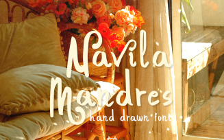 Navila Mandres - Hand Drawn Font
