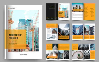 Architecture portfolio interior portfolio and design portfolio template design