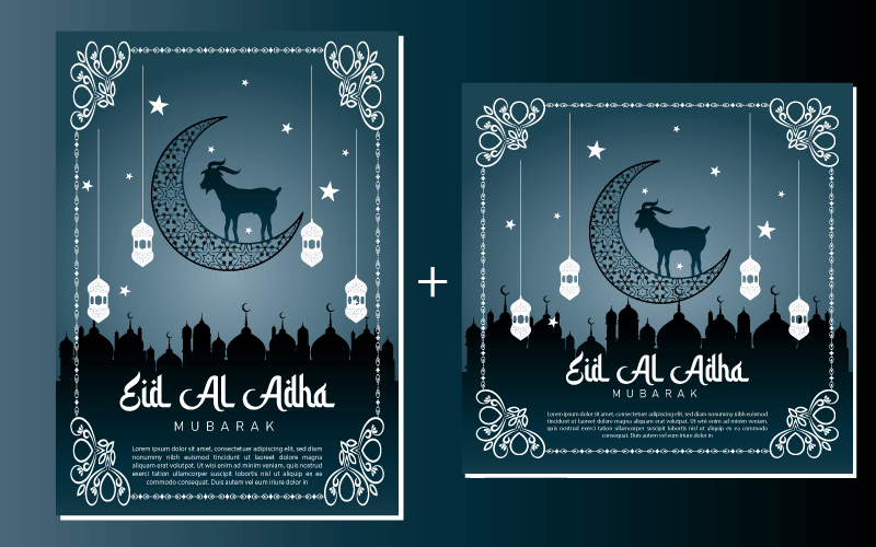Eid Al Adha Flyer-sjabloon | Bakra Eid