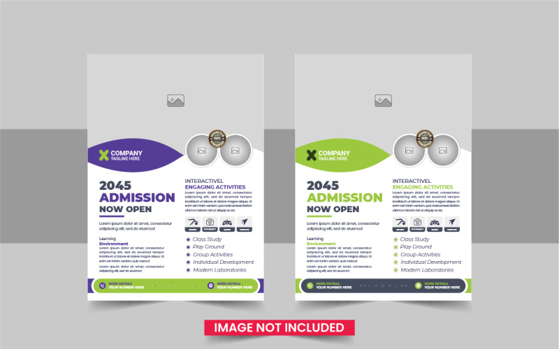 school education admission flyer layout or School admission flyer design layout Corporate Identity