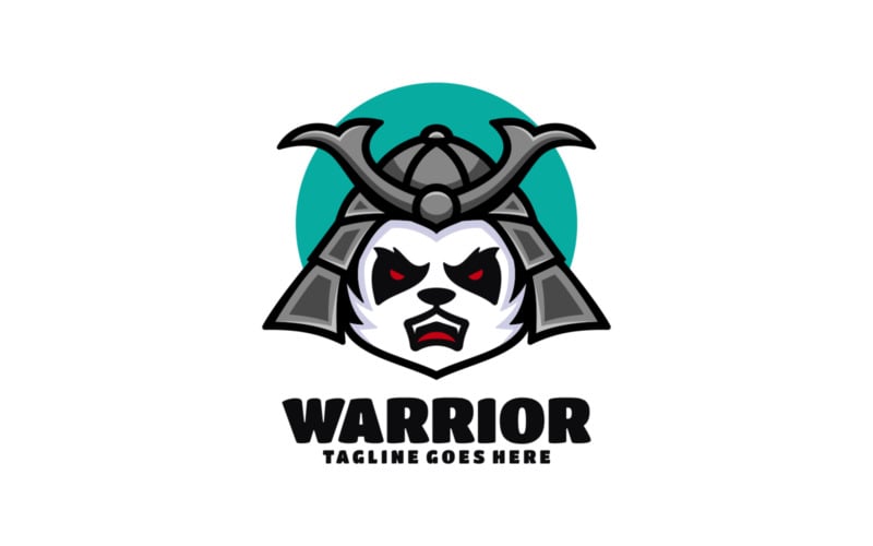 Warrior Mascot Cartoon Logo Logo Template