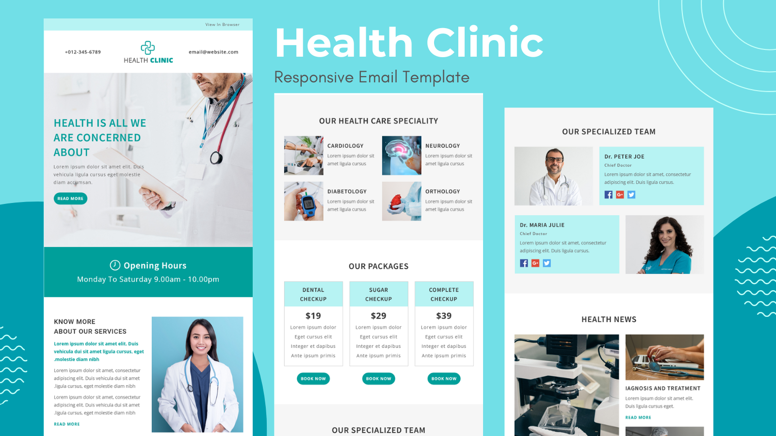 Health Clinic – Responsive Email Template