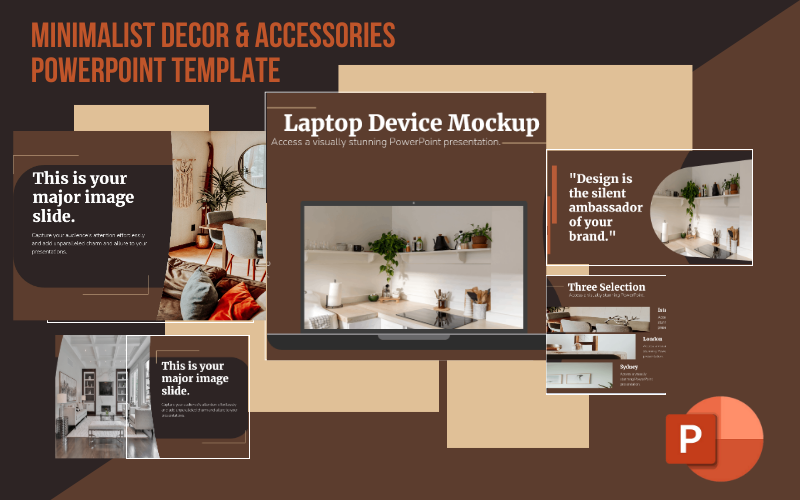 Minimalist Décor and Accessories PowerPoint Template