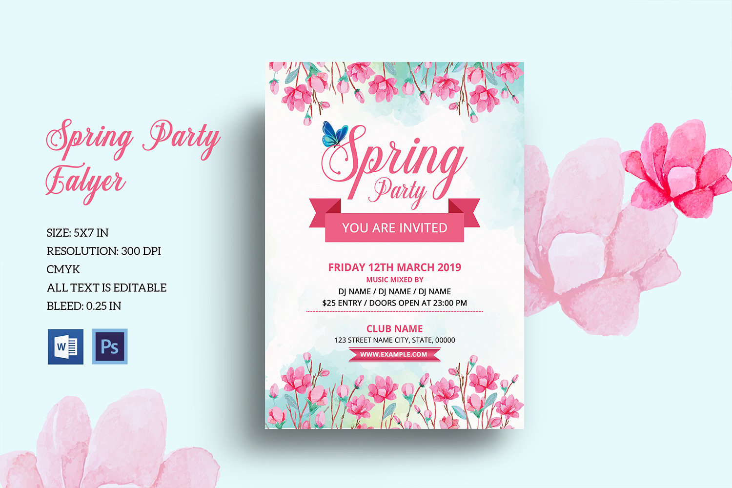 Template #339450 Party Spring Webdesign Template - Logo template Preview