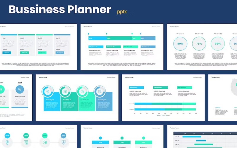 Business Plan - Powerpoint PowerPoint Template