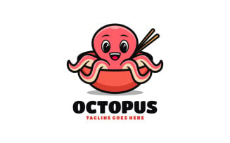 Octopus Mascot Cartoon Logo 1
