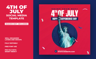 4th of July - Social Media Templates