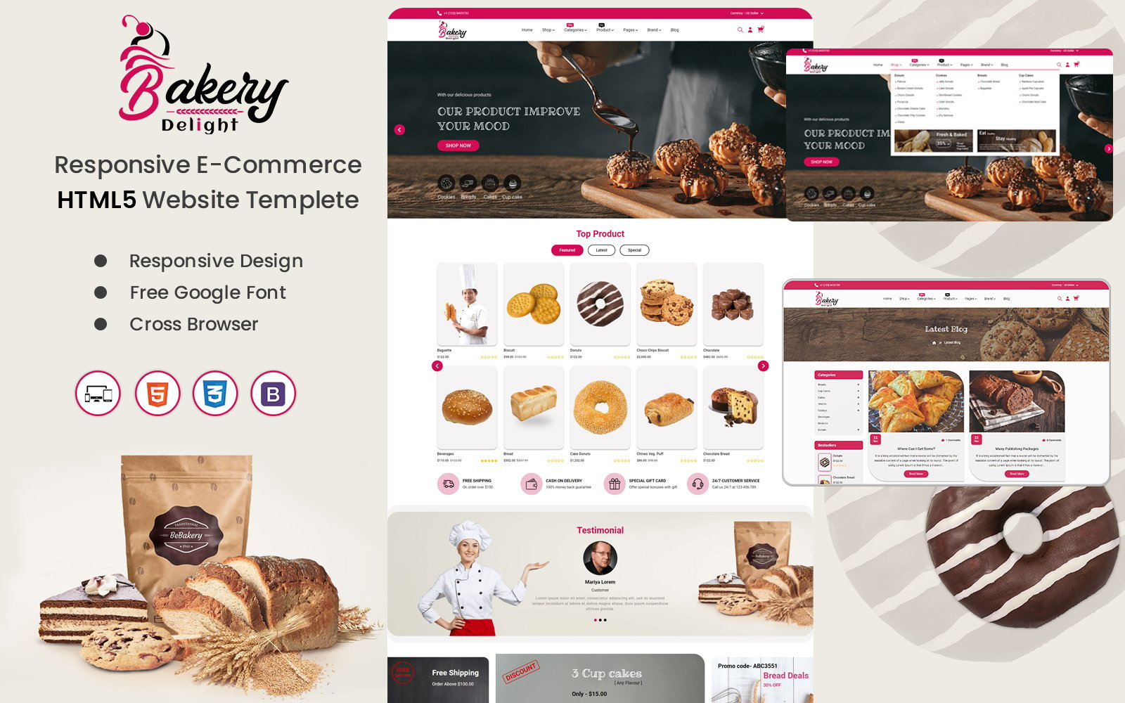 Template #339529 Cafe Cake Webdesign Template - Logo template Preview