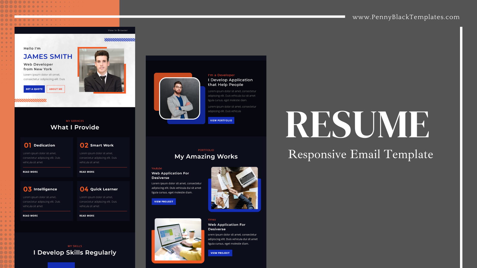 Resume – Responsive Email Template