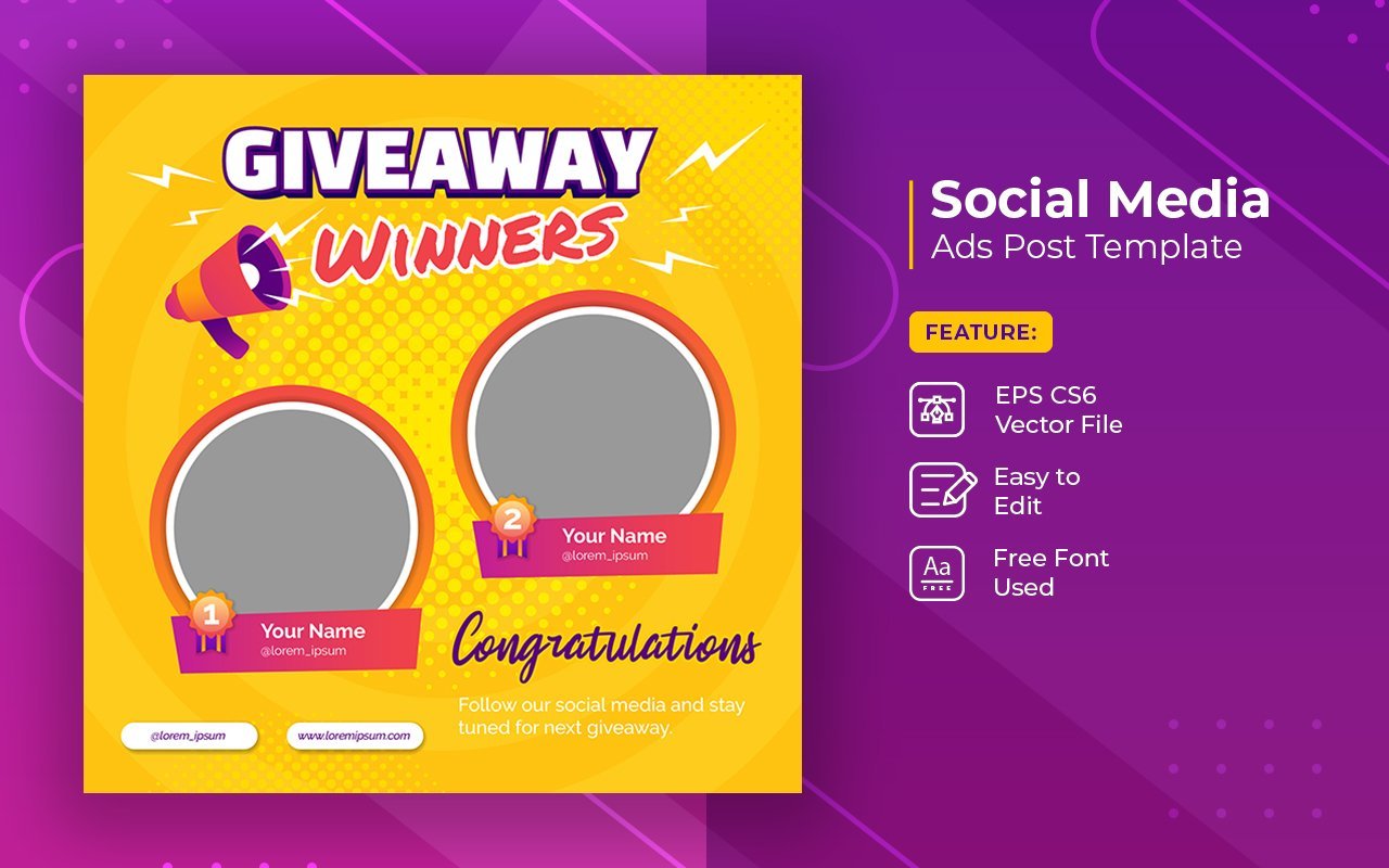 Kit Graphique #339578 Giveaway Vinner Web Design - Logo template Preview