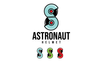 Astronaut Letter S Logo Template