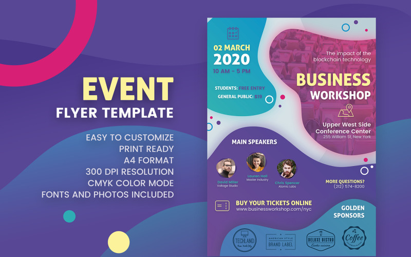 Conference Event Flyer Template Corporate Identity