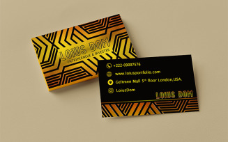 Construction Business Card | Corporate Identity Template | Simple & Modern Business Card