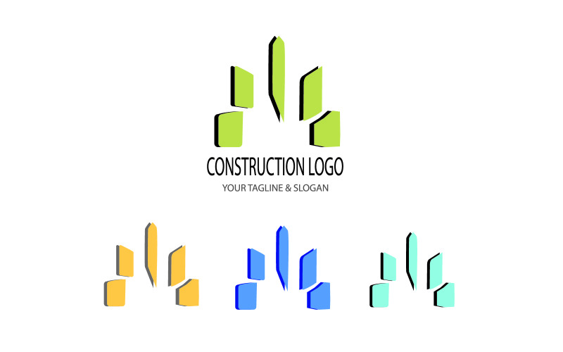 Creative Construction Company Logo Logo Template