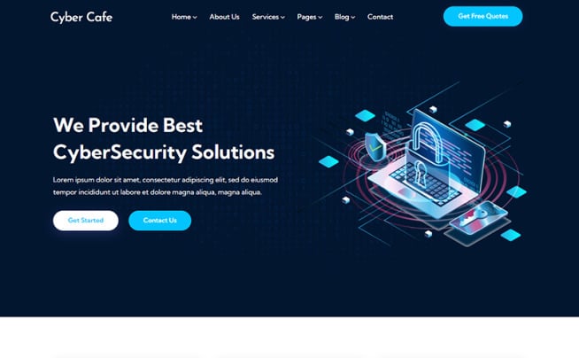 HTML Website Templates for Security Websites 🔐 Monster ONE