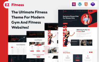 EZ Fitness-The Ultimate Fitness Wordpress Responsive Theme for Modern Gym and Fitness Websites!