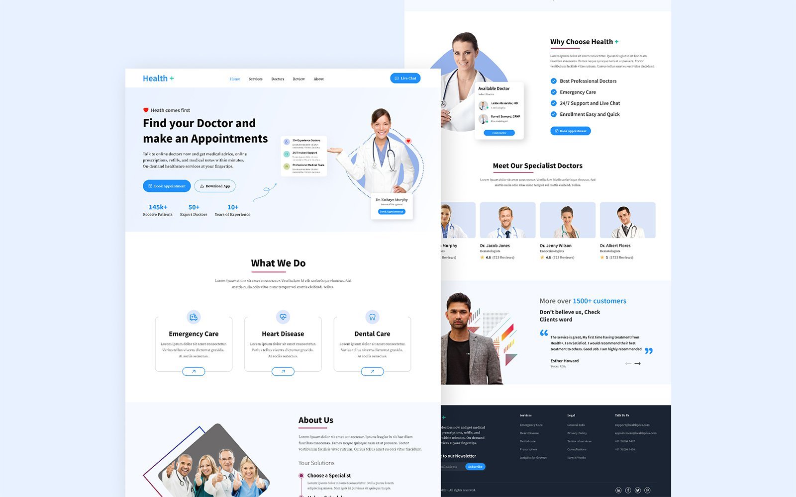 Template #339620 Healthcare Hospital Webdesign Template - Logo template Preview