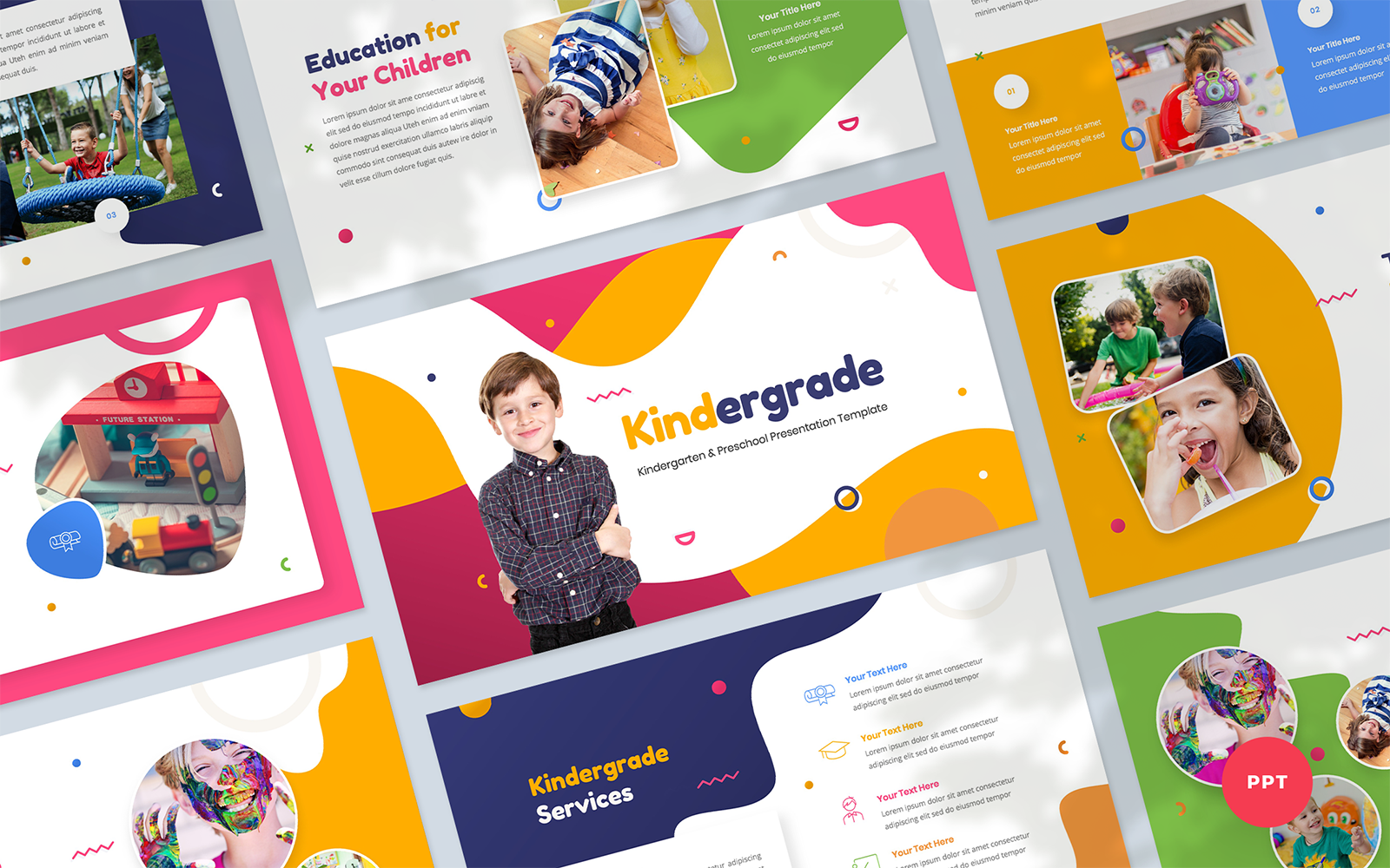 Kit Graphique #339689 Kindergarten ducation Divers Modles Web - Logo template Preview