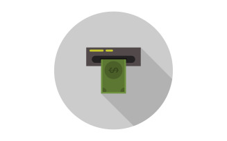 ATM in vector and illustrated on a white background