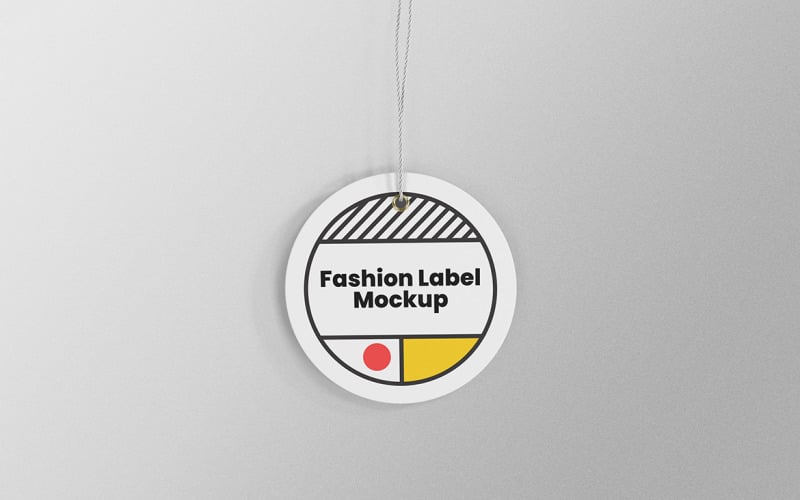 Circle Label Tag Mockup PSD Design Template Vol 02 Product Mockup