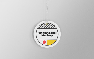 Circle Label Tag Mockup PSD Design Template Vol 02