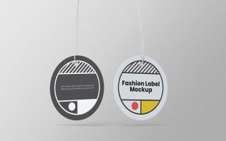 Circle Label Tag Mockup PSD Design Template Vol 10