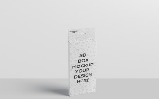 High Rectangle Box with Hanger Mockup