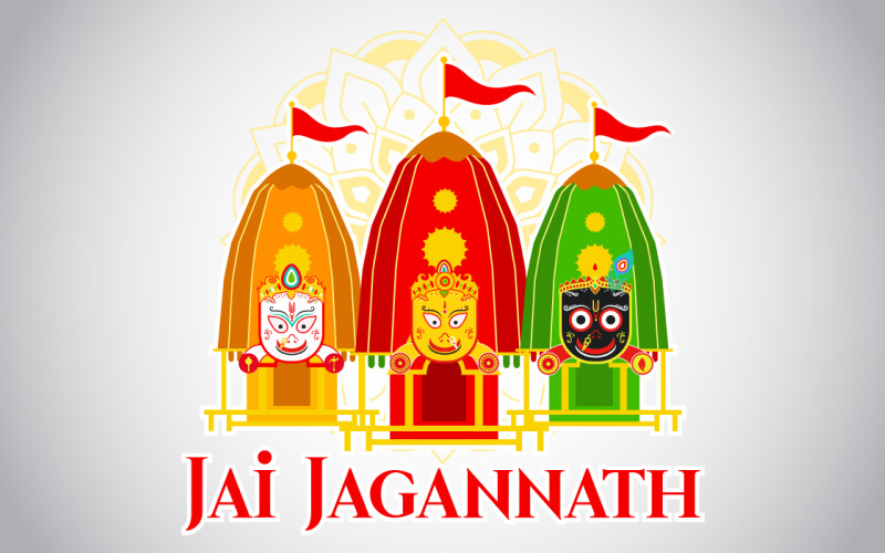 Jai Jagannath Vector Template Vector Graphic