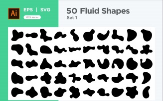 Liquid and fluid shape 50 Set V 1 sec 1