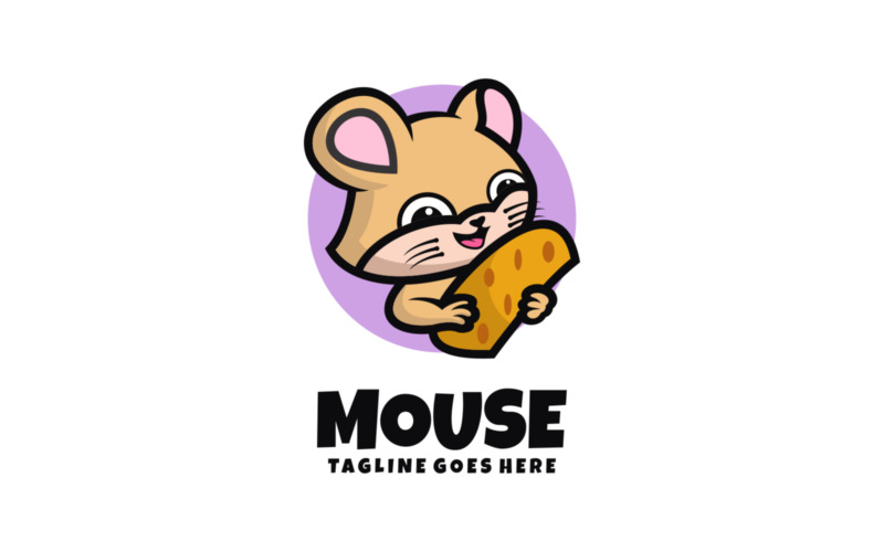 Mouse Mascot Cartoon Logo 1 Logo Template
