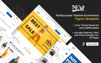 NEO - Multipurpose Tailwind eCommerce Figma Template
