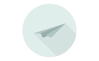 Paper plane in vector and illustrated on background