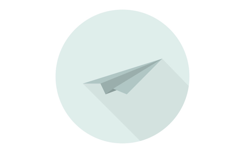 Paper plane in vector and illustrated on background Vector Graphic