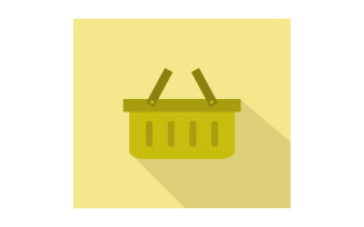 Shopping basket in vector and illustrated on background