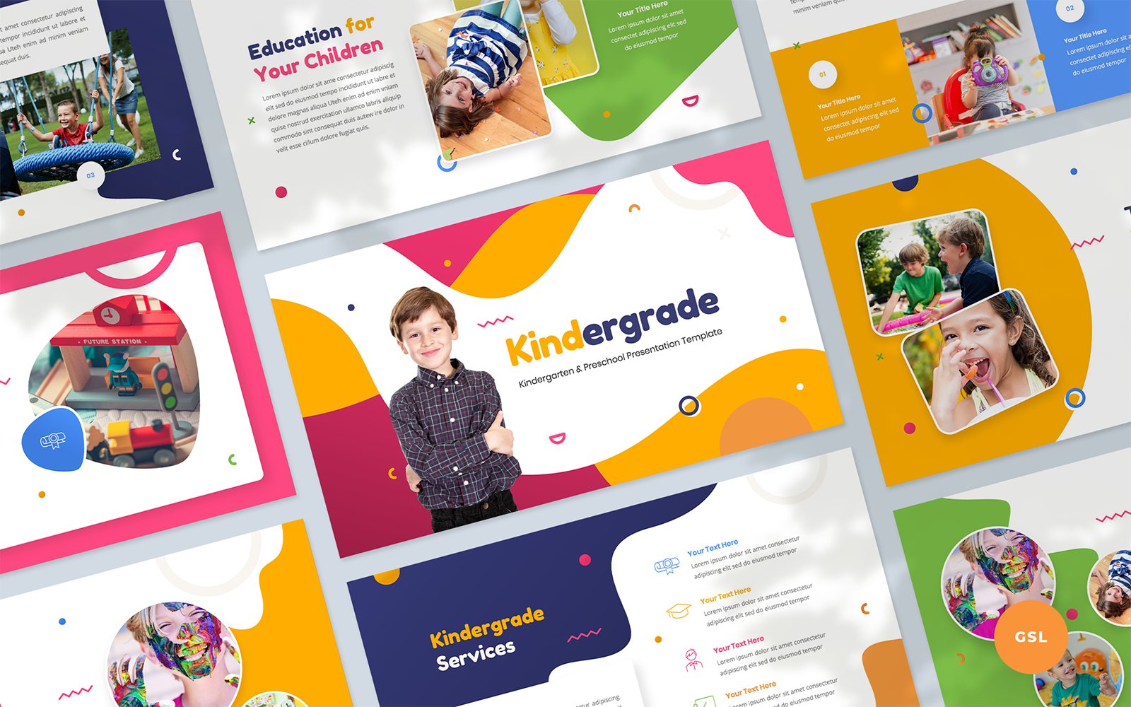 Kit Graphique #339726 ducation Enfanthood Web Design - Logo template Preview