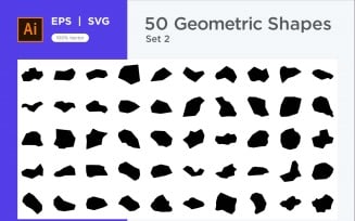 Abstract Geometric Shape 50 set V 2 sec 2