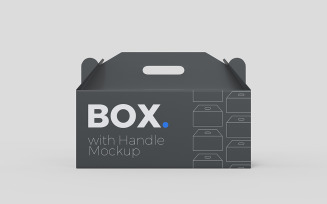 Box with handle Mockups Vol 04