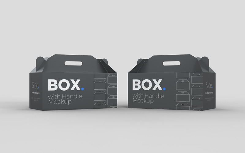 Box with handle Mockups Vol 09 Product Mockup