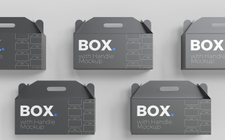 Box with handle Mockups Vol 16