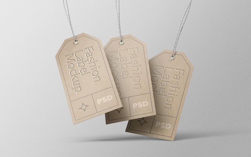 Fashion Label Tag PSD Mockup Vol 10 Product Mockup