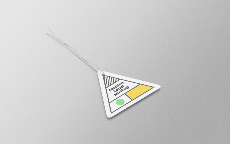Triangle Label Tag Mockup PSD Design Template Vol 01 Product Mockup