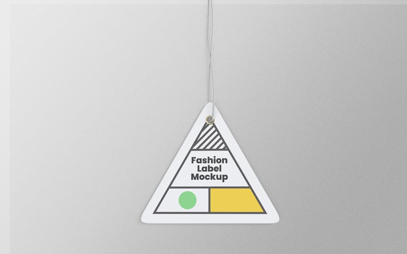 Triangle Label Tag Mockup PSD Design Template Vol 04 Product Mockup