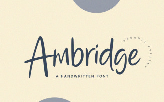 Ambridge - Handwritten Font
