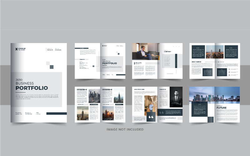 Business Brochure Template layout Corporate Identity