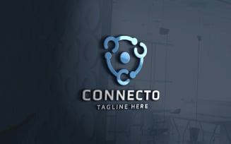 Connecto Letter C Pro Logo Template
