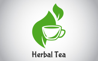 Herbal Tea Green Logo Template