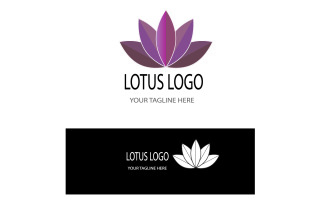 Lotus Flower Logo Design Vector